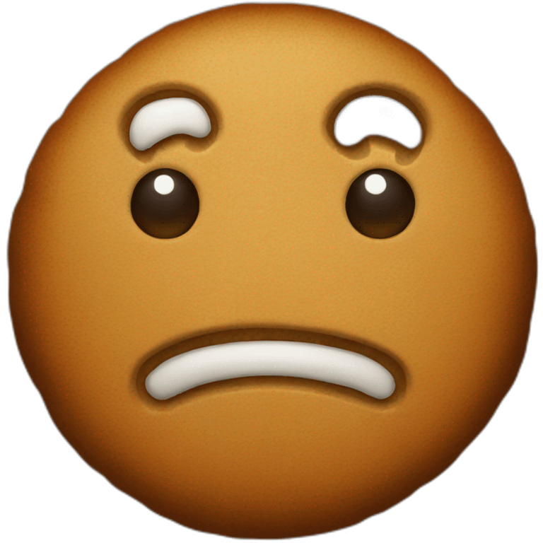 gingerbread man sad face  emoji