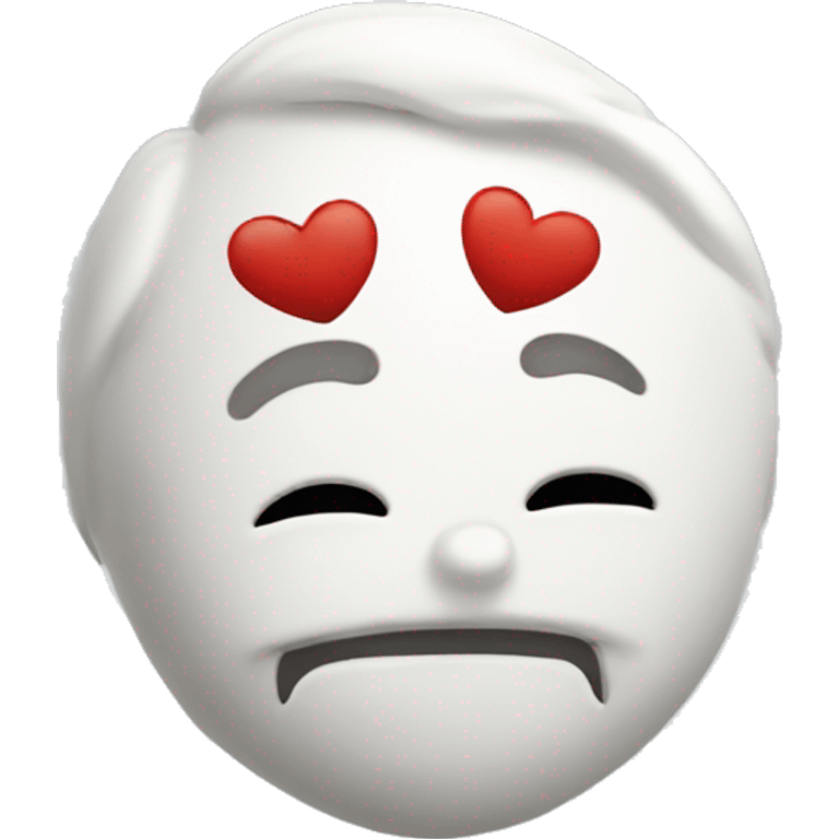 Coeur blanc vide emoji