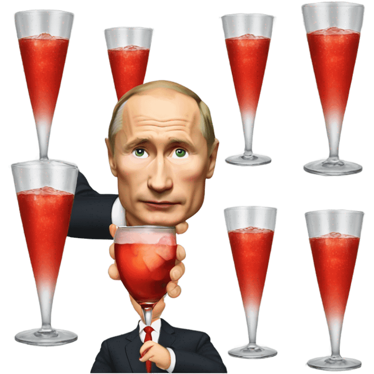 putin drinking Campari  emoji