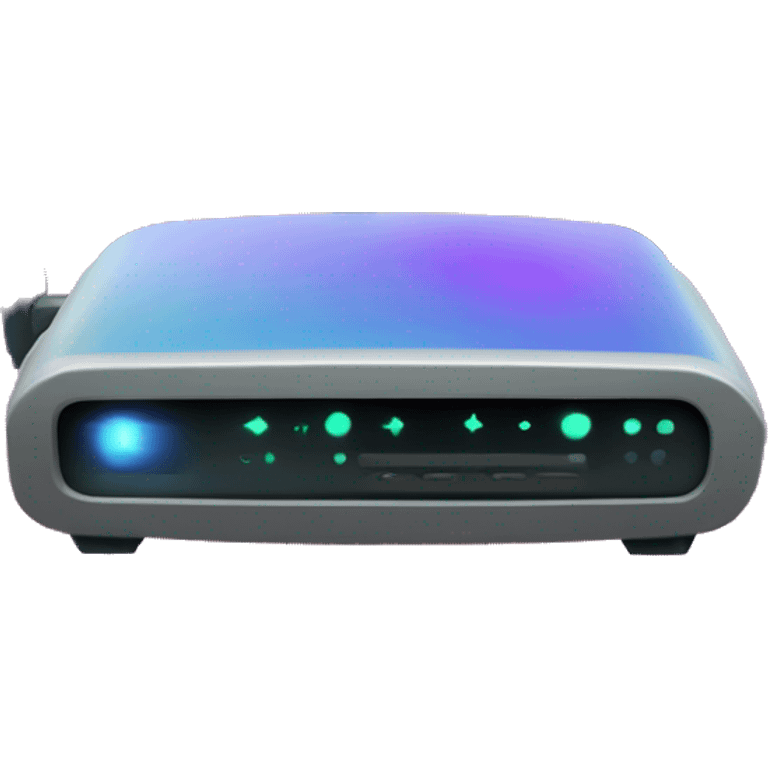 wifi router in cosmic theme emoji