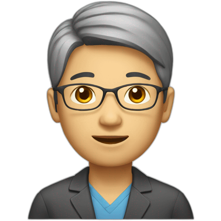 Asiatic teacher emoji