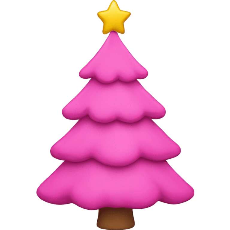 pink christmas tree emoji