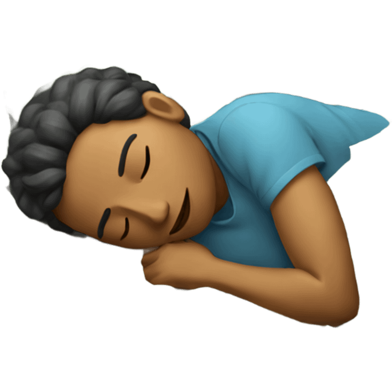 Sleeping on a pile of cash emoji