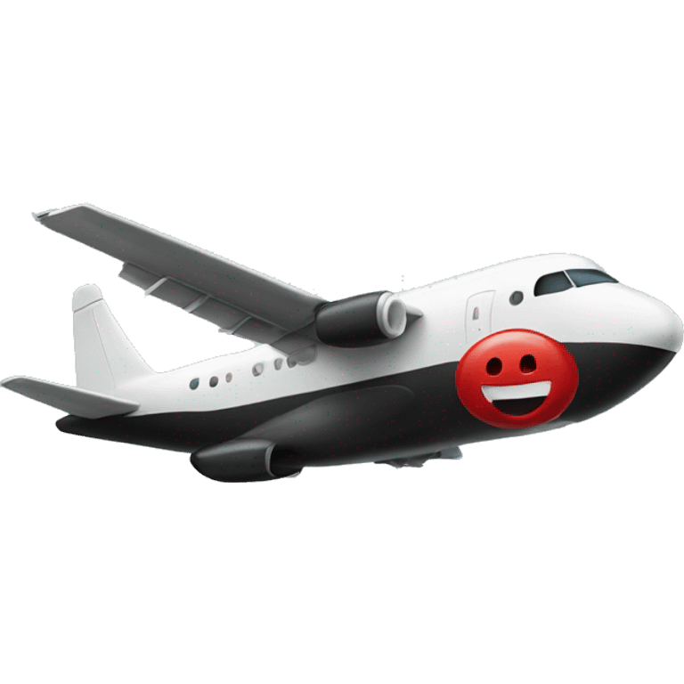 Aiplane black bakroud emoji