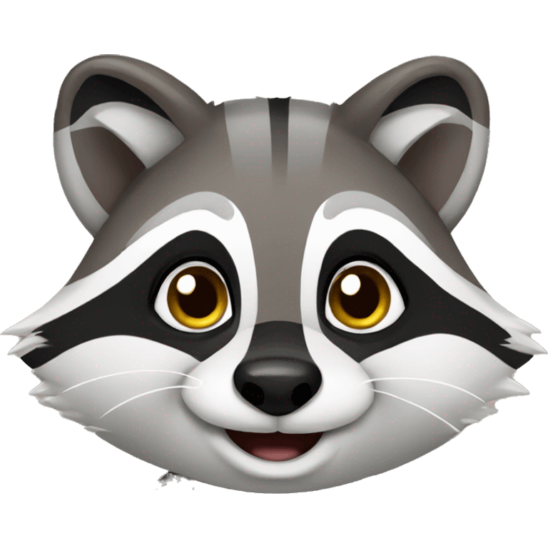 Cute raccoon emoji