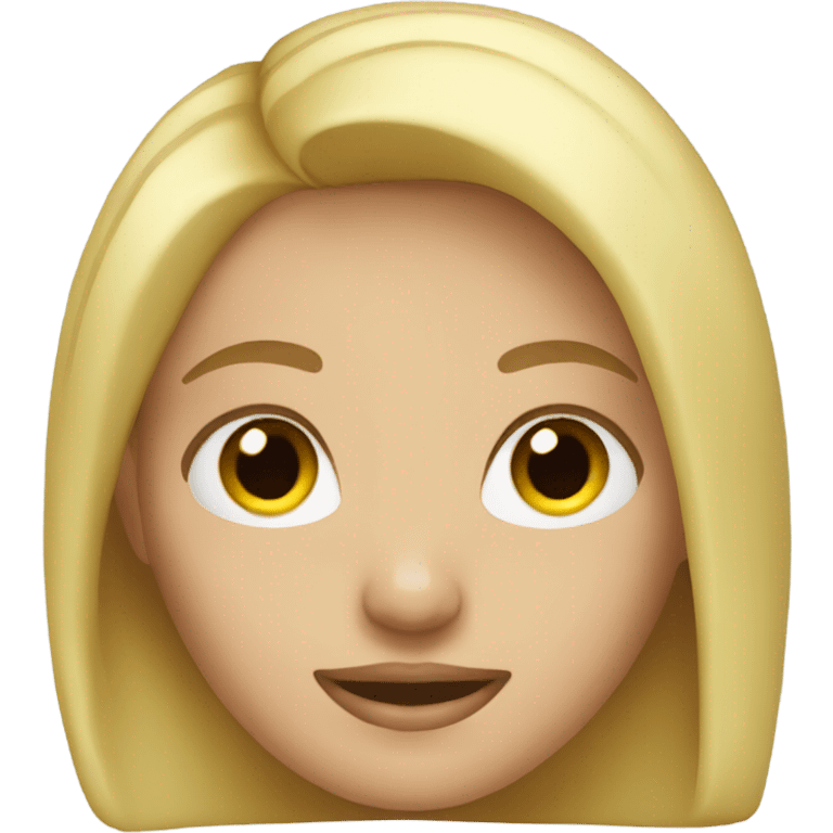 a blonde hair girl emoji