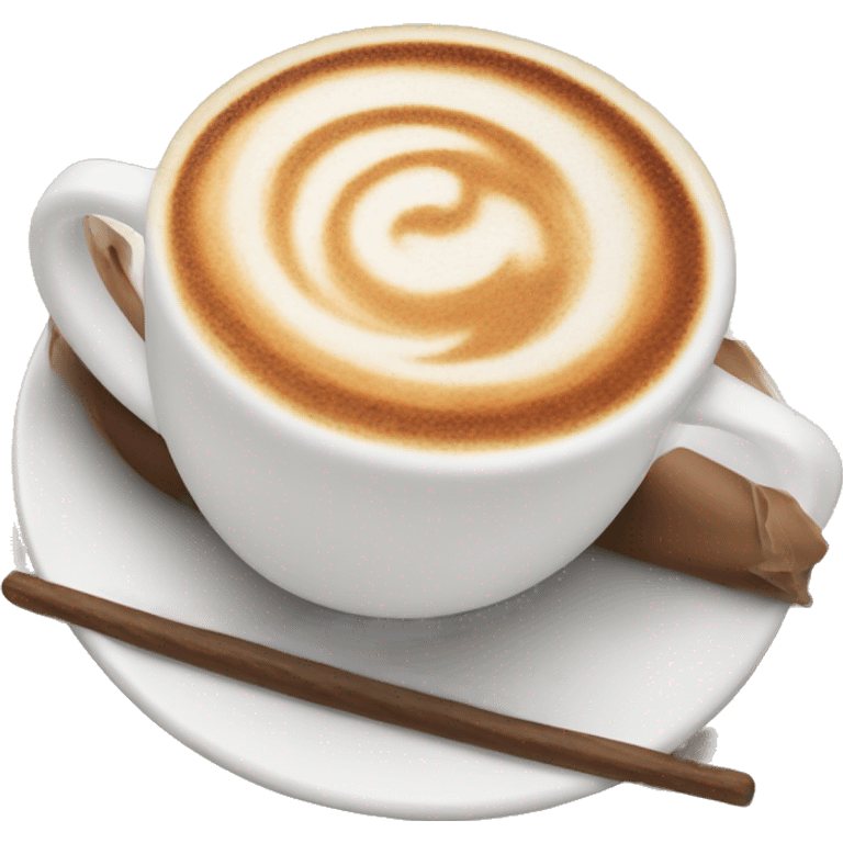 cappuccino with turkey design emoji