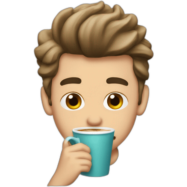 One direction drinking coffee emoji