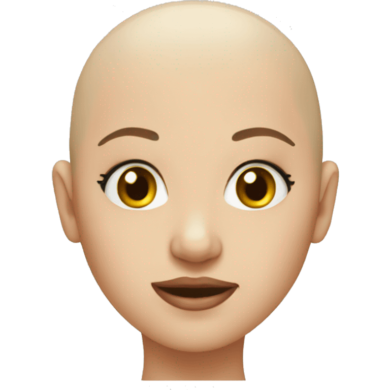 Bald girl emoji