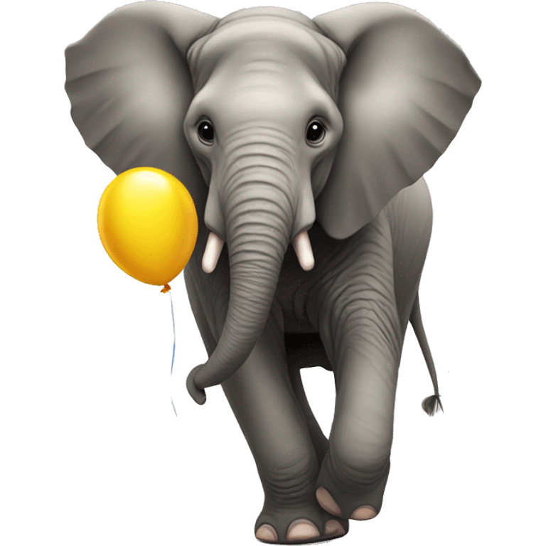 Elephant with balloon emoji