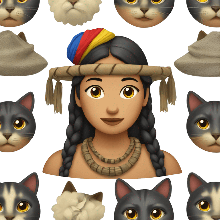 mapuche cat women emoji