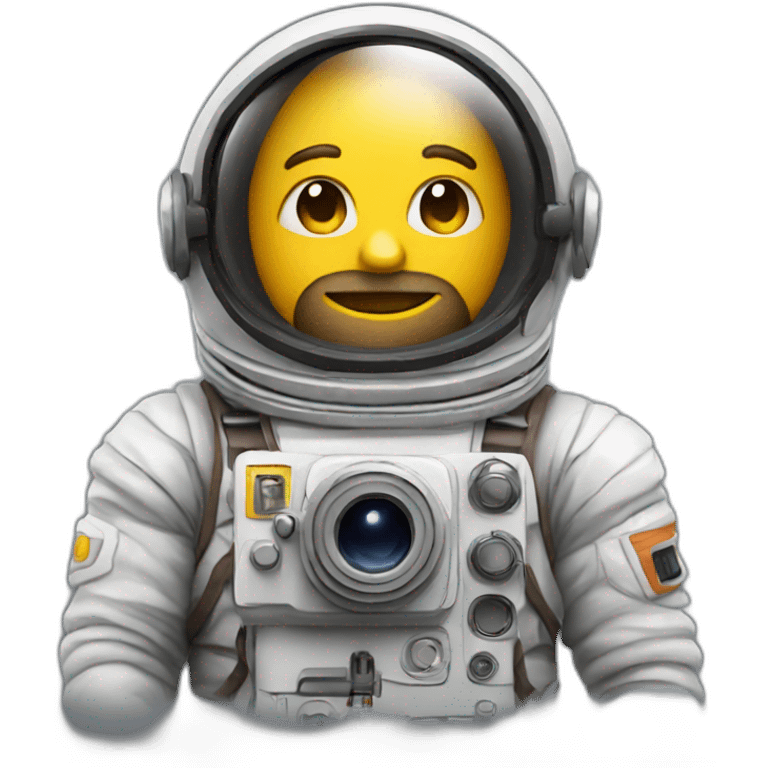 A spaceman who is a photographer emoji