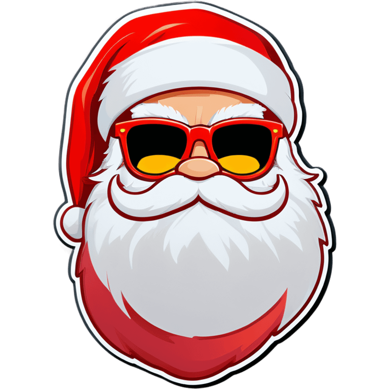 Santa wit sunglasses  emoji