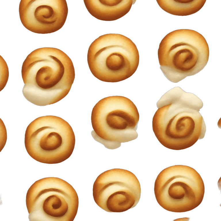 realistic cinnmom roll emoji