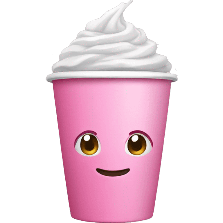 Pink cup emoji