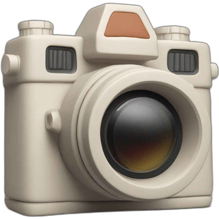 Plasticine slr film camera emoji