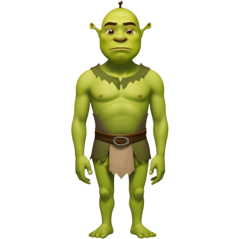 Very Thin Shrek fullbody emoji