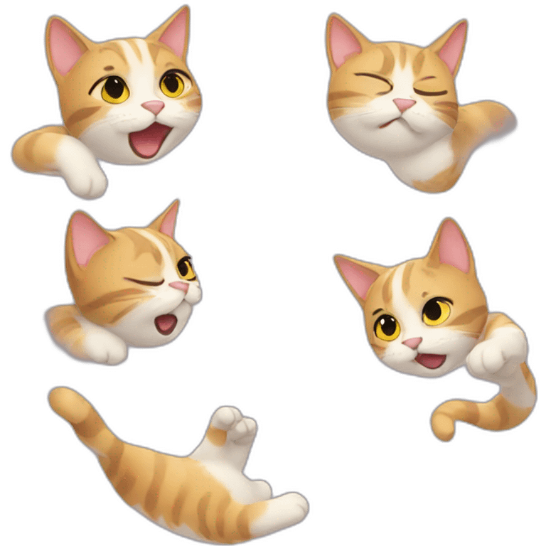 Cat flying kisses  emoji