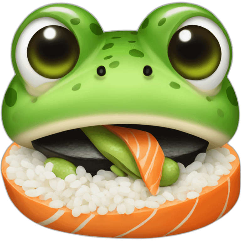 frog-sushi emoji