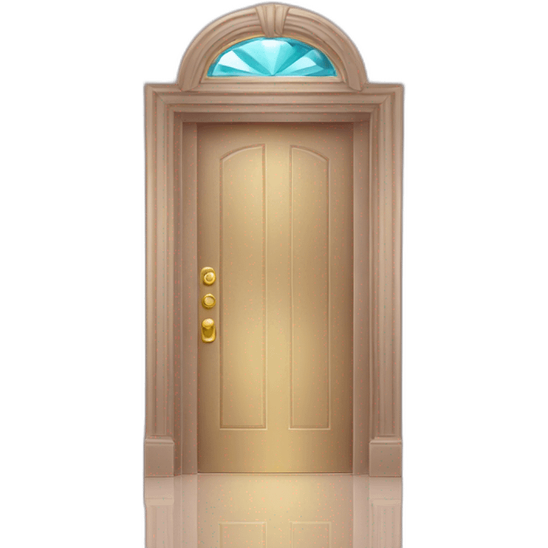 door with crystal emoji