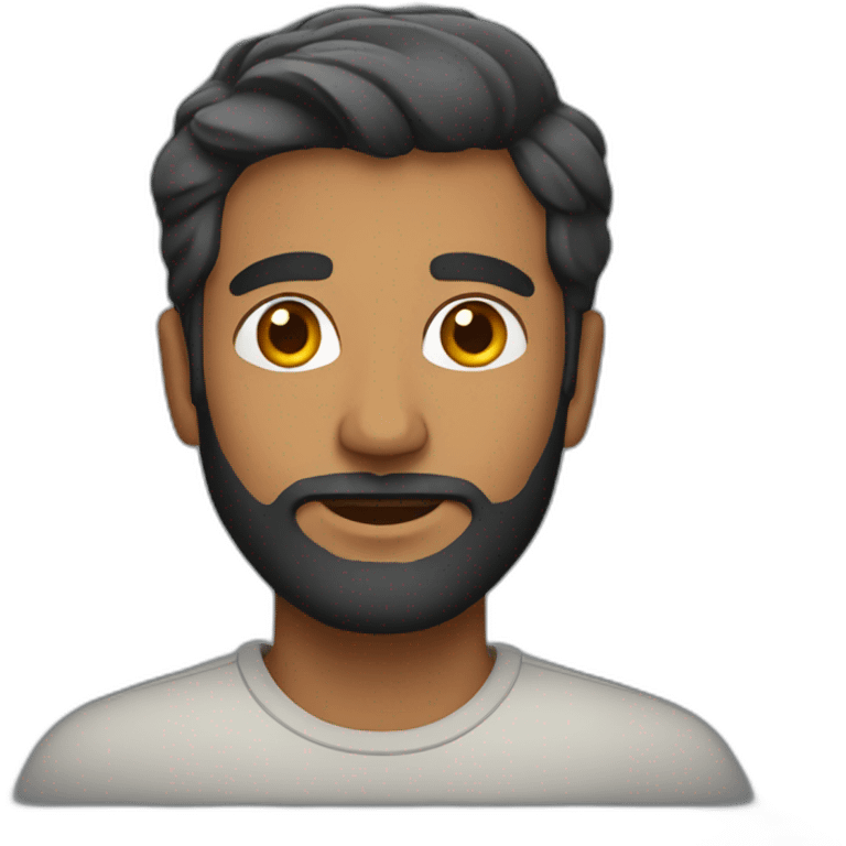 south asian man with light beard emoji