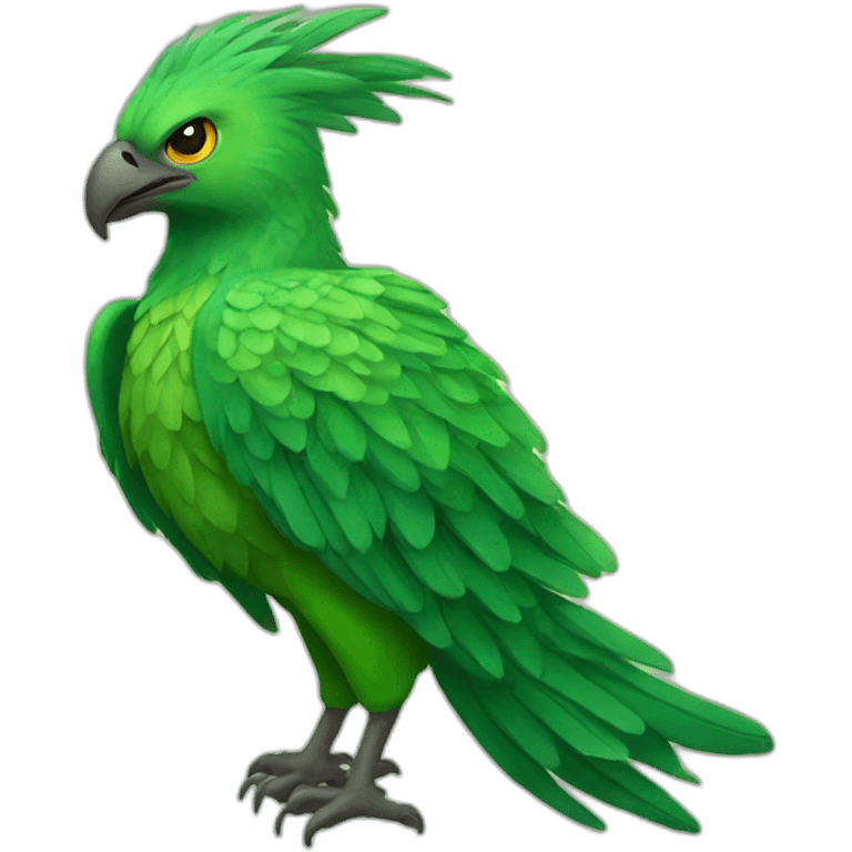 Phoenix verde emoji