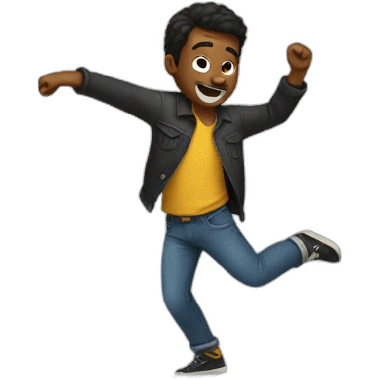 Guy dancing emoji