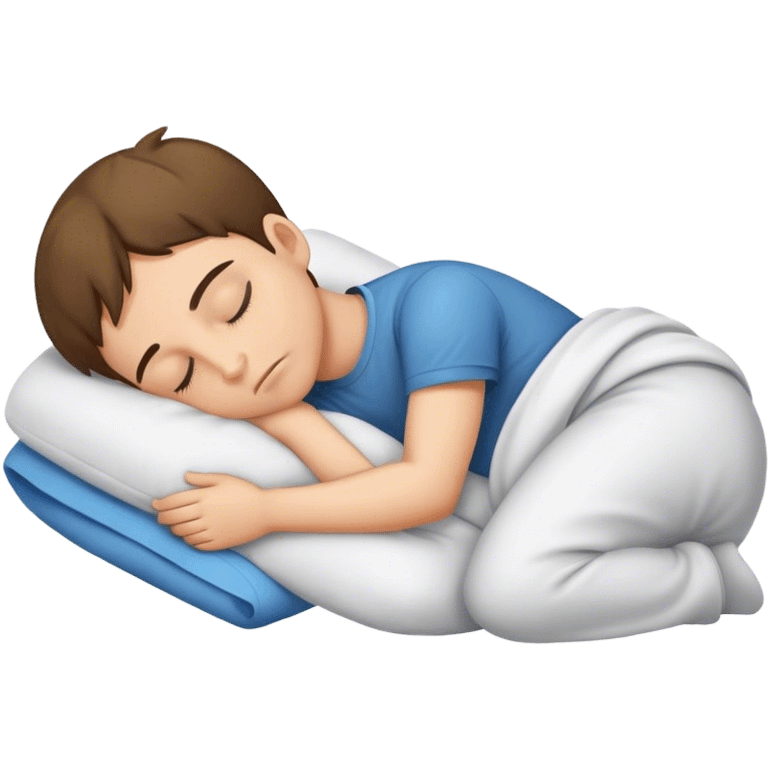 A boy sleeping emoji