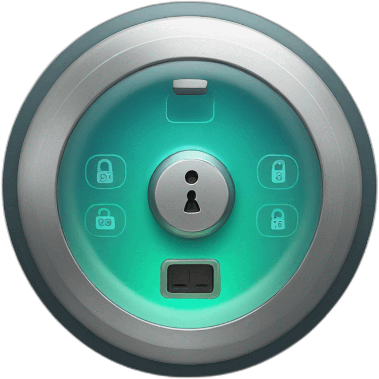 smart lock with code panel emoji