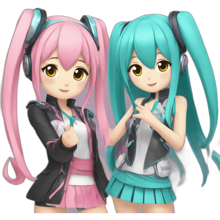 miku and luka dansing emoji