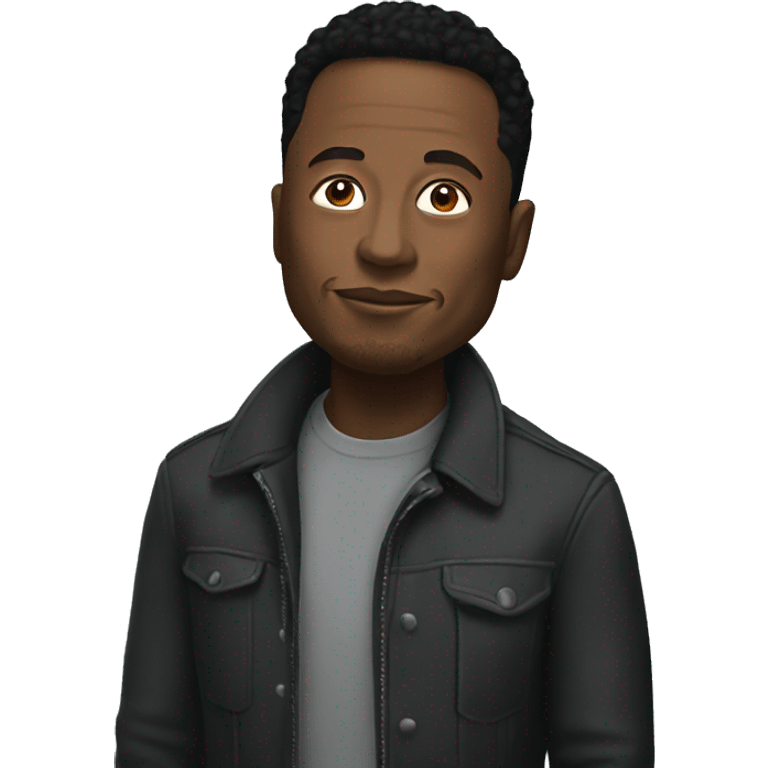 Black Elon musk emoji