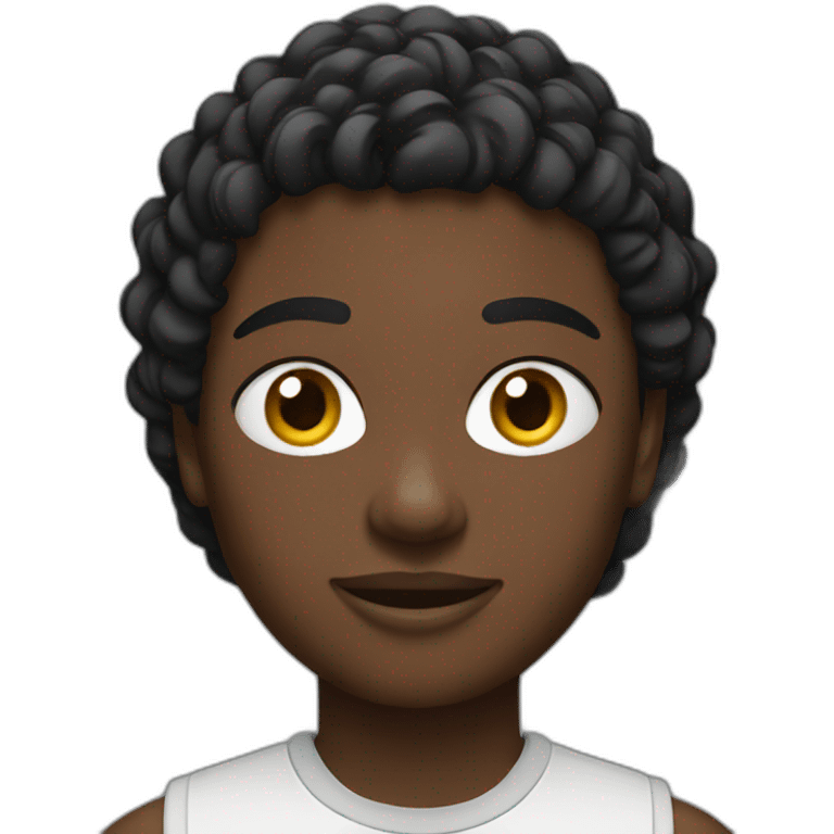 Black young with Nike tech emoji