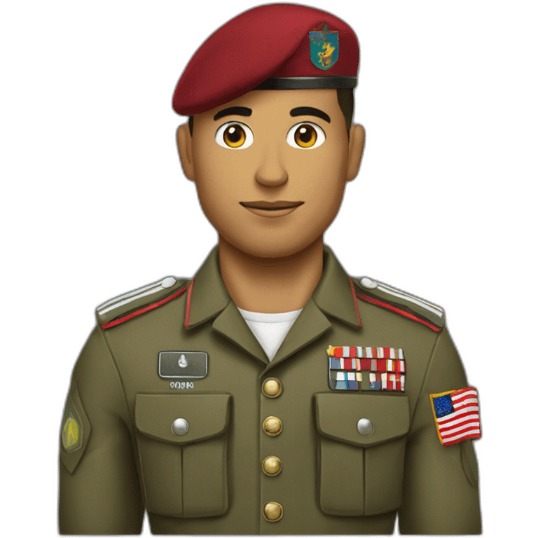 Cridtiano Ronaldo as a soldier emoji