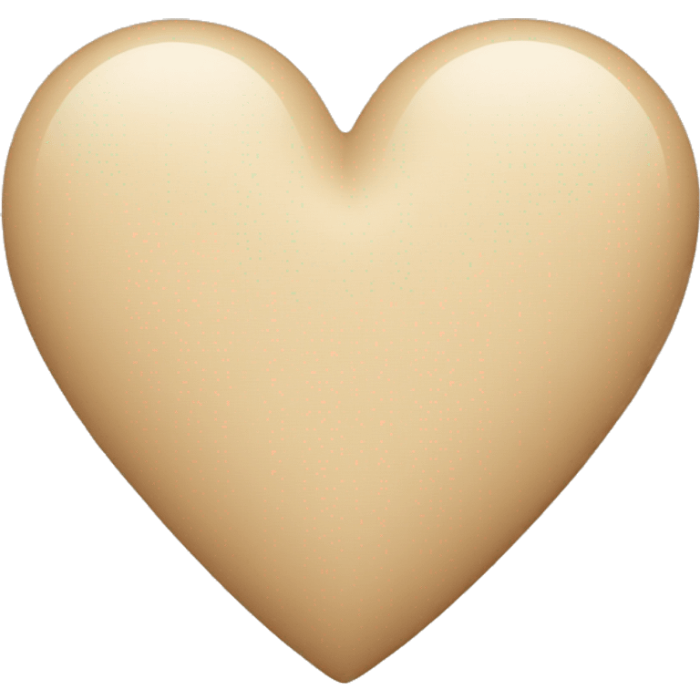 Beige heart  emoji