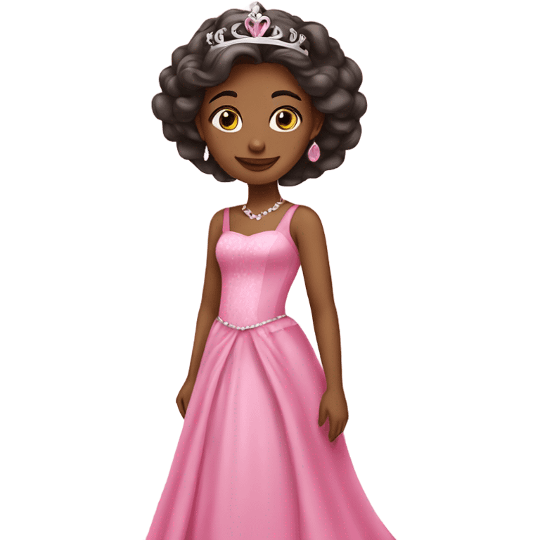 princess in pink dress emoji