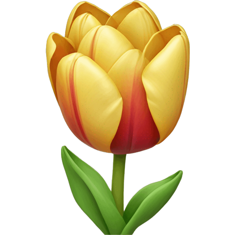 With Tulip flower  emoji