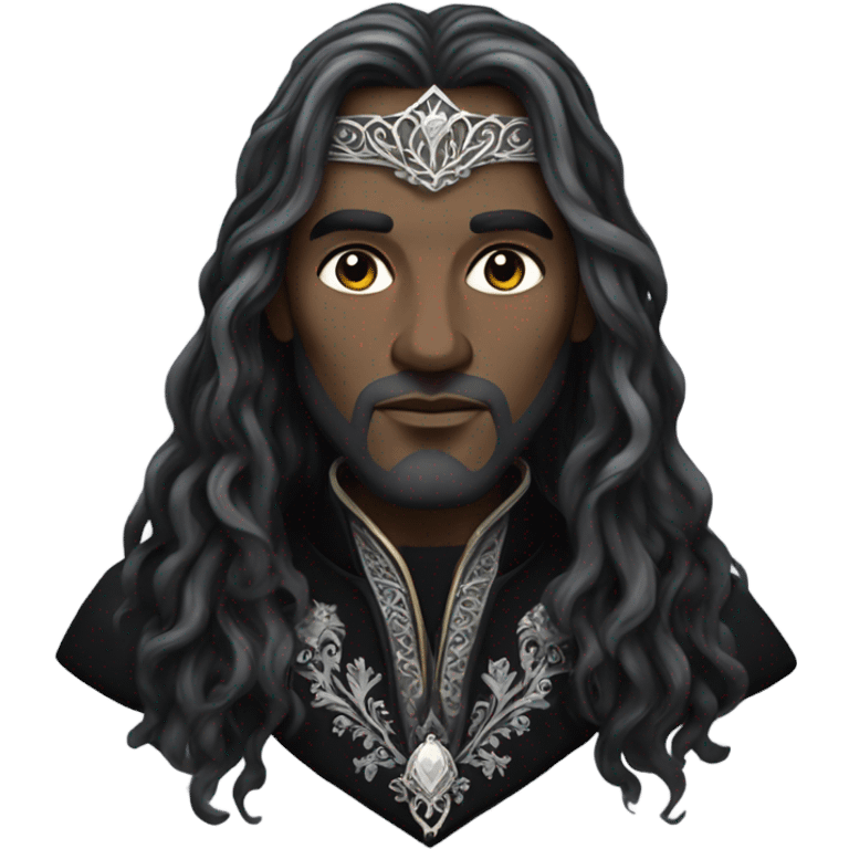 Elven king black attire emoji