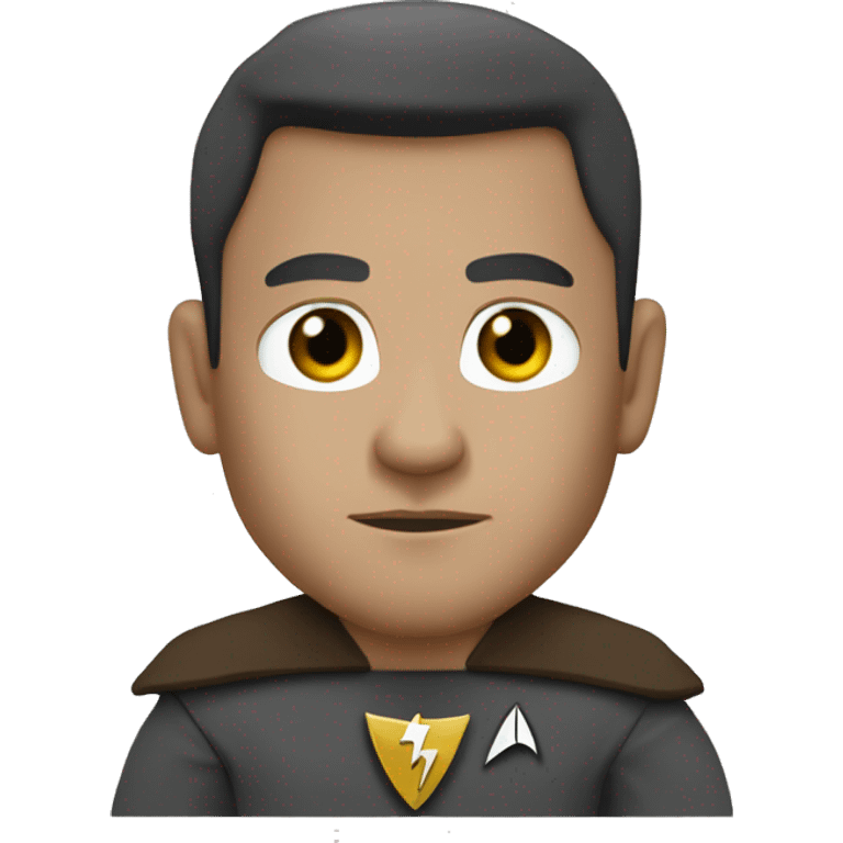 johnatan archer from star trek without background in a blank screen emoji