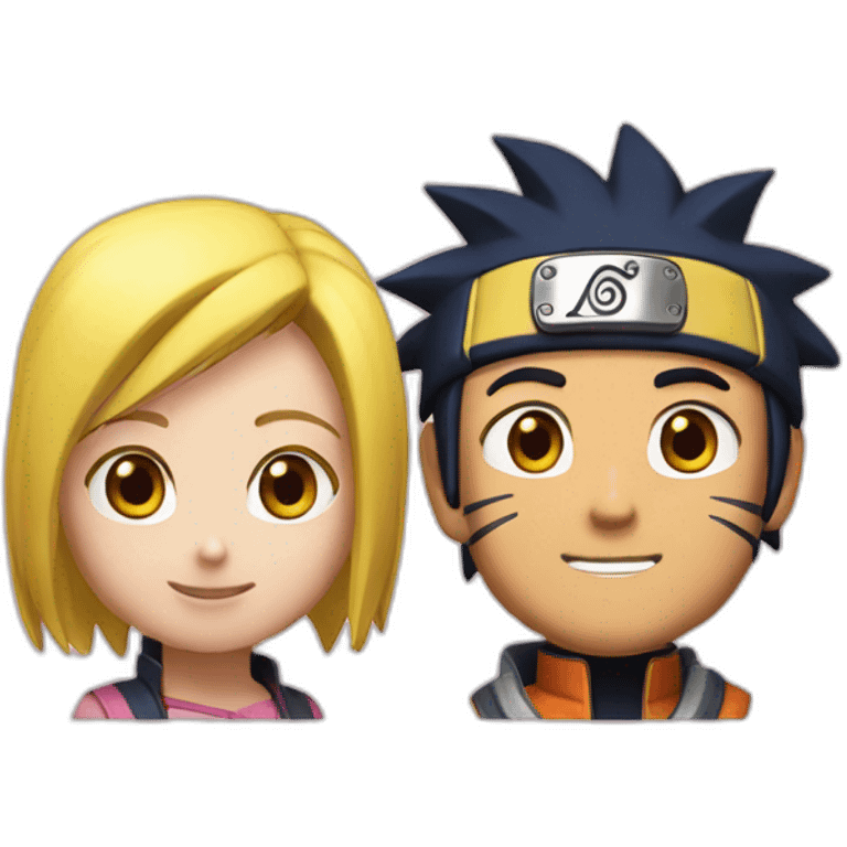 Sakura et Naruto  emoji