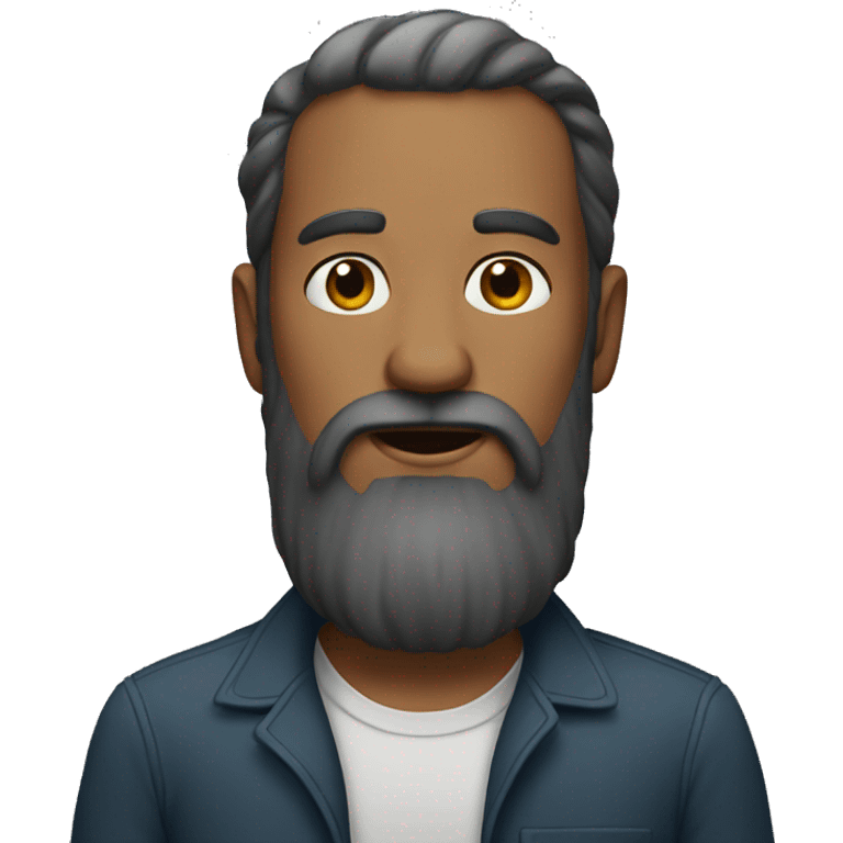 long bearded man
 emoji