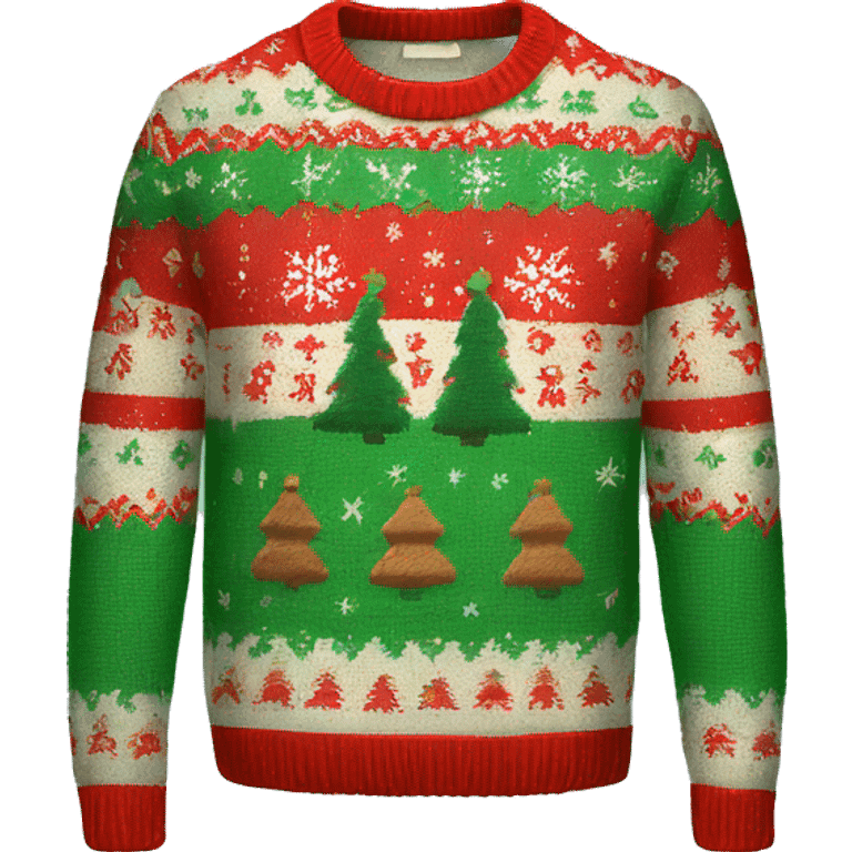 Ugly Christmas sweater  emoji