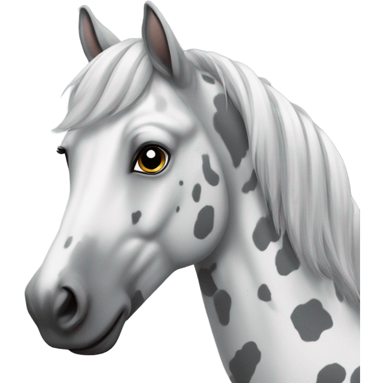 dapple grey horse emoji