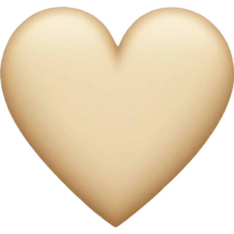 Beige heart emoji