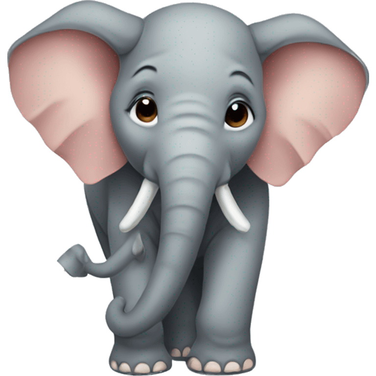 Elephant with a bow  emoji