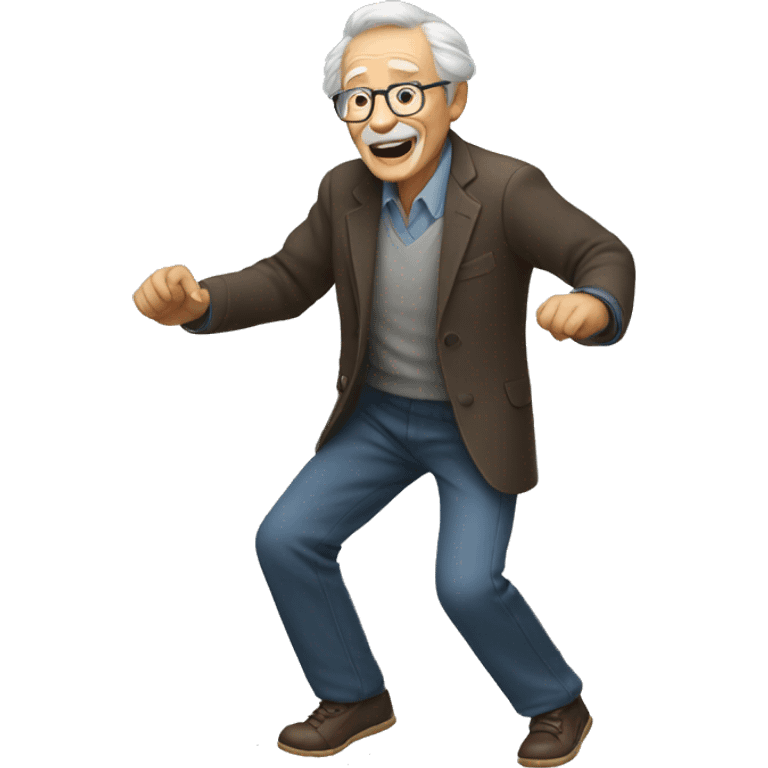 old man dancing emoji