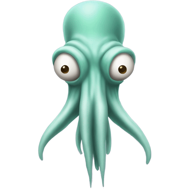 Squidwards long nose emoji