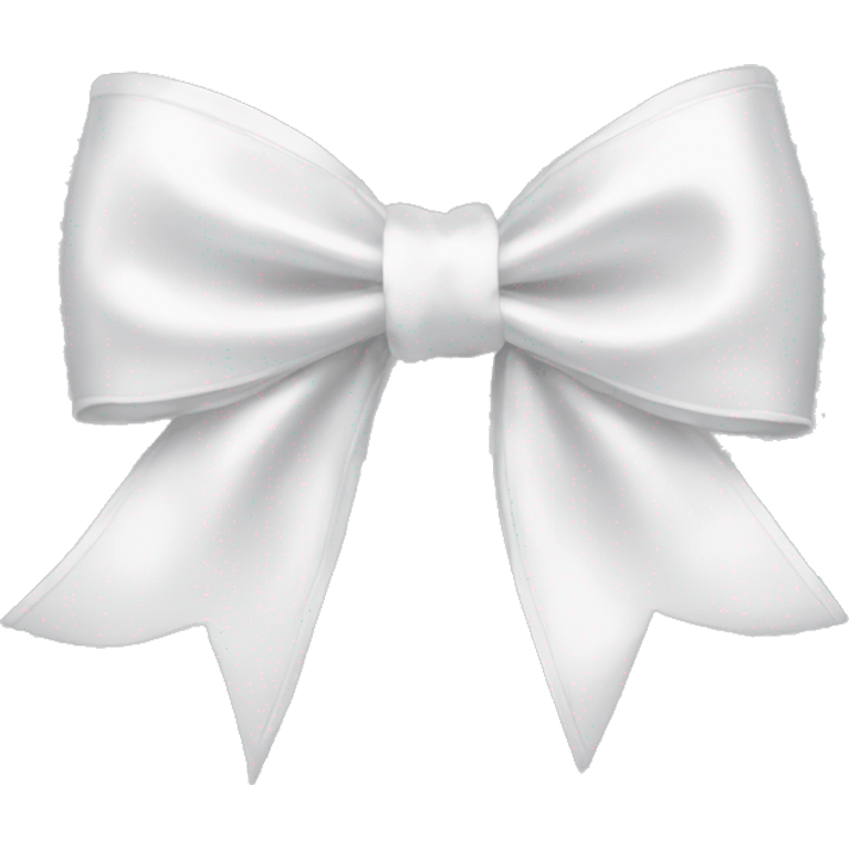 white satin bow emoji