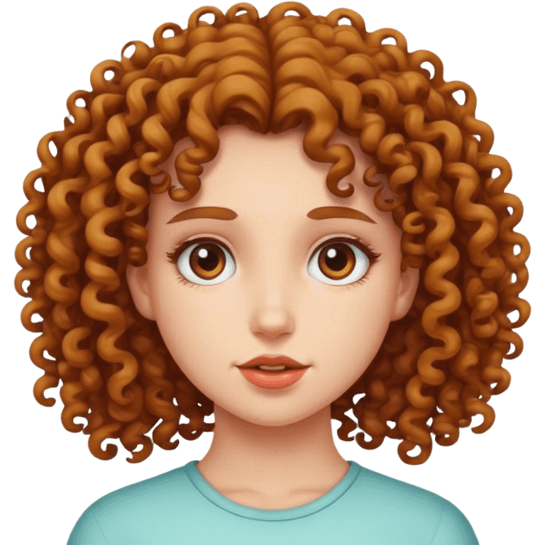 Curly headed girl emoji