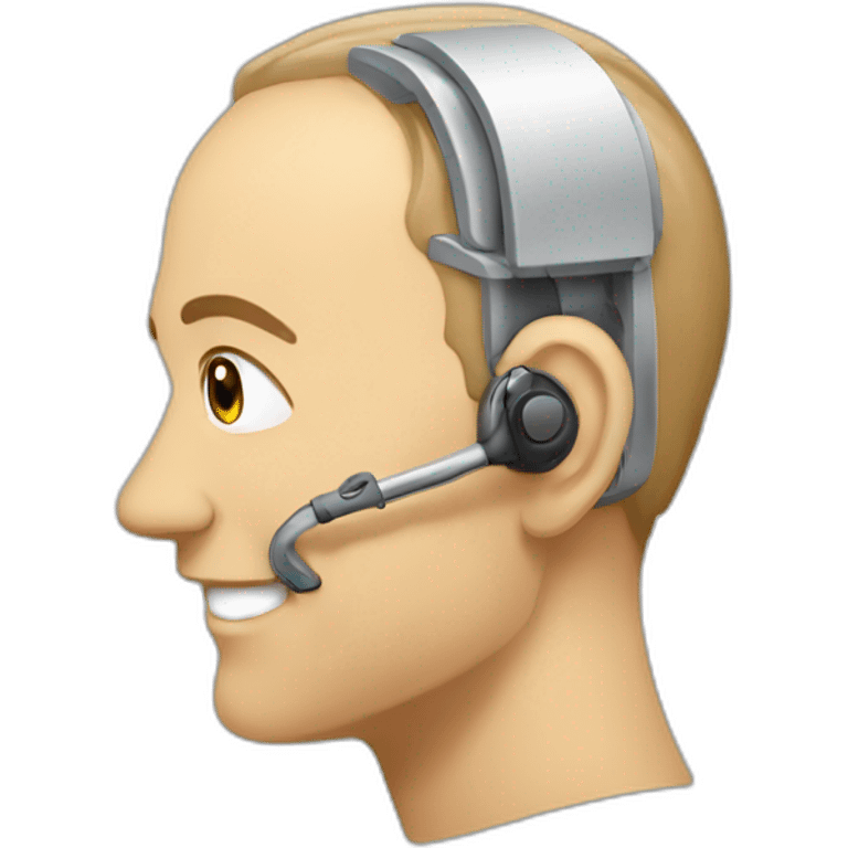 man Edith cochlear implant emoji