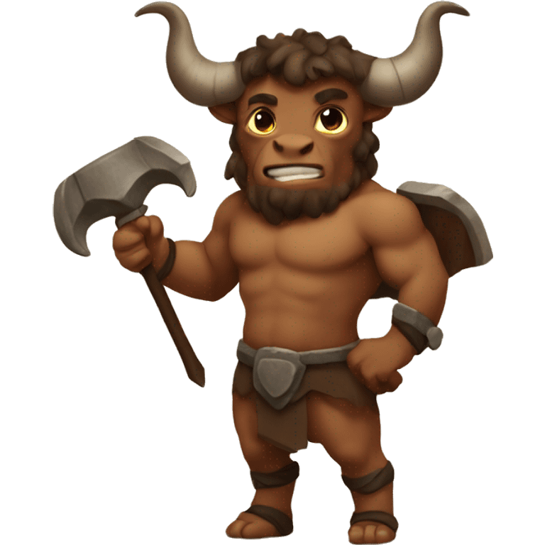 a cute Minotaur emoji